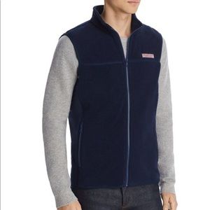 Men’s Vineyard Vines XL Fleece Navy Blue Vest